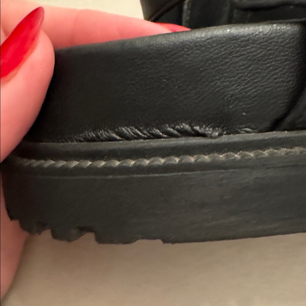 Like new! Maeve for Anthropologie Black Double Strap Sandals, sz 8 - Picture 12 of 15